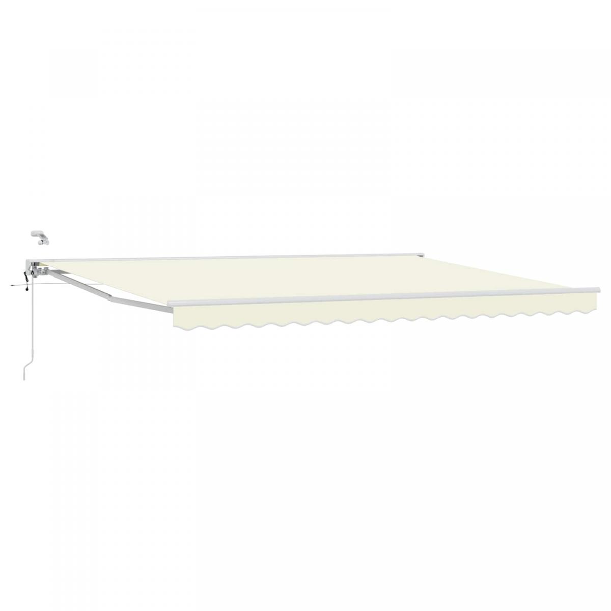 Toldo Retráctil Eléctrico Verde, Blanco, Antracita 5 x 3,5 m