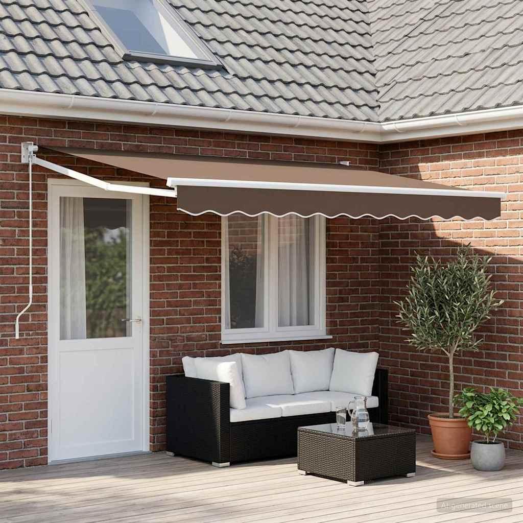 Toldo retráctil 100% Poliéster y Aluminio