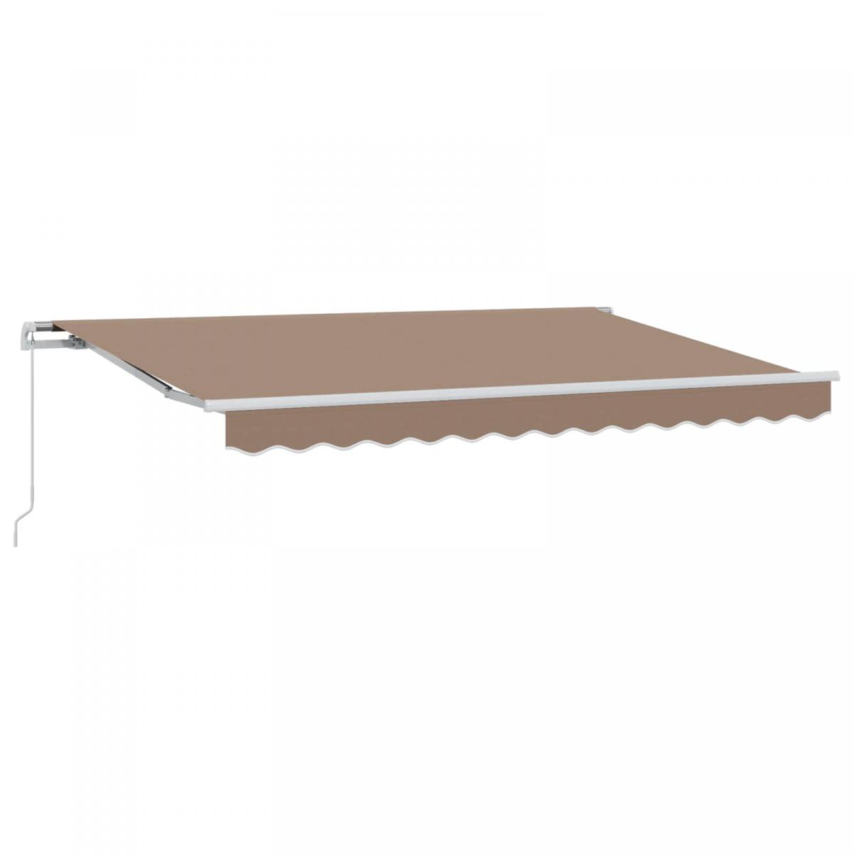 Toldo retráctil Blanco 400 x 350 x 165 cm Poliéster y Aluminio