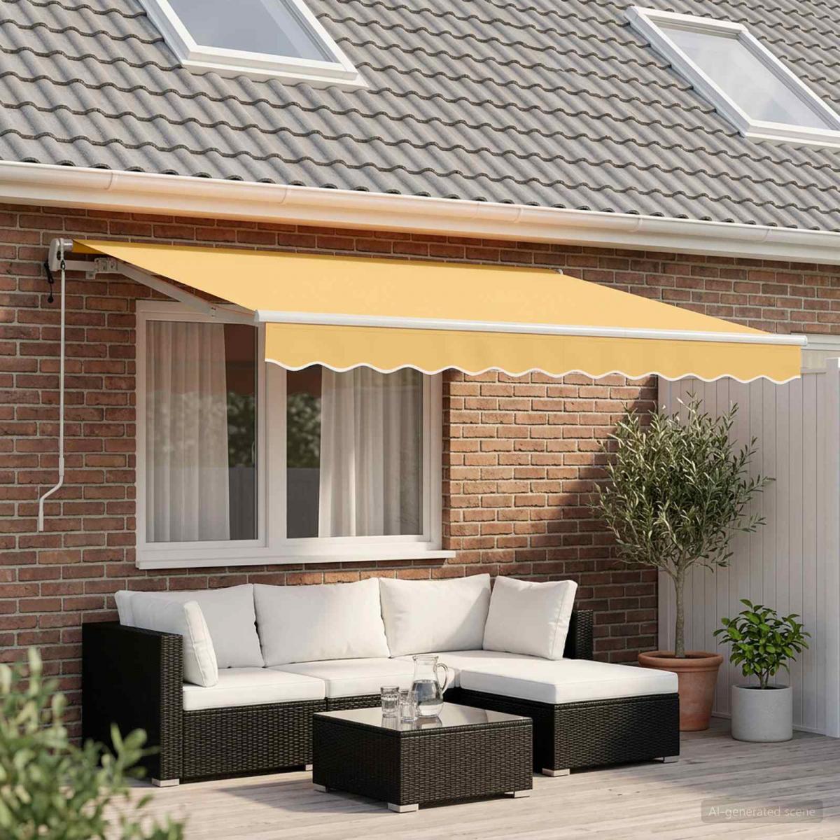 Toldo retráctil Arena Tela y Aluminio