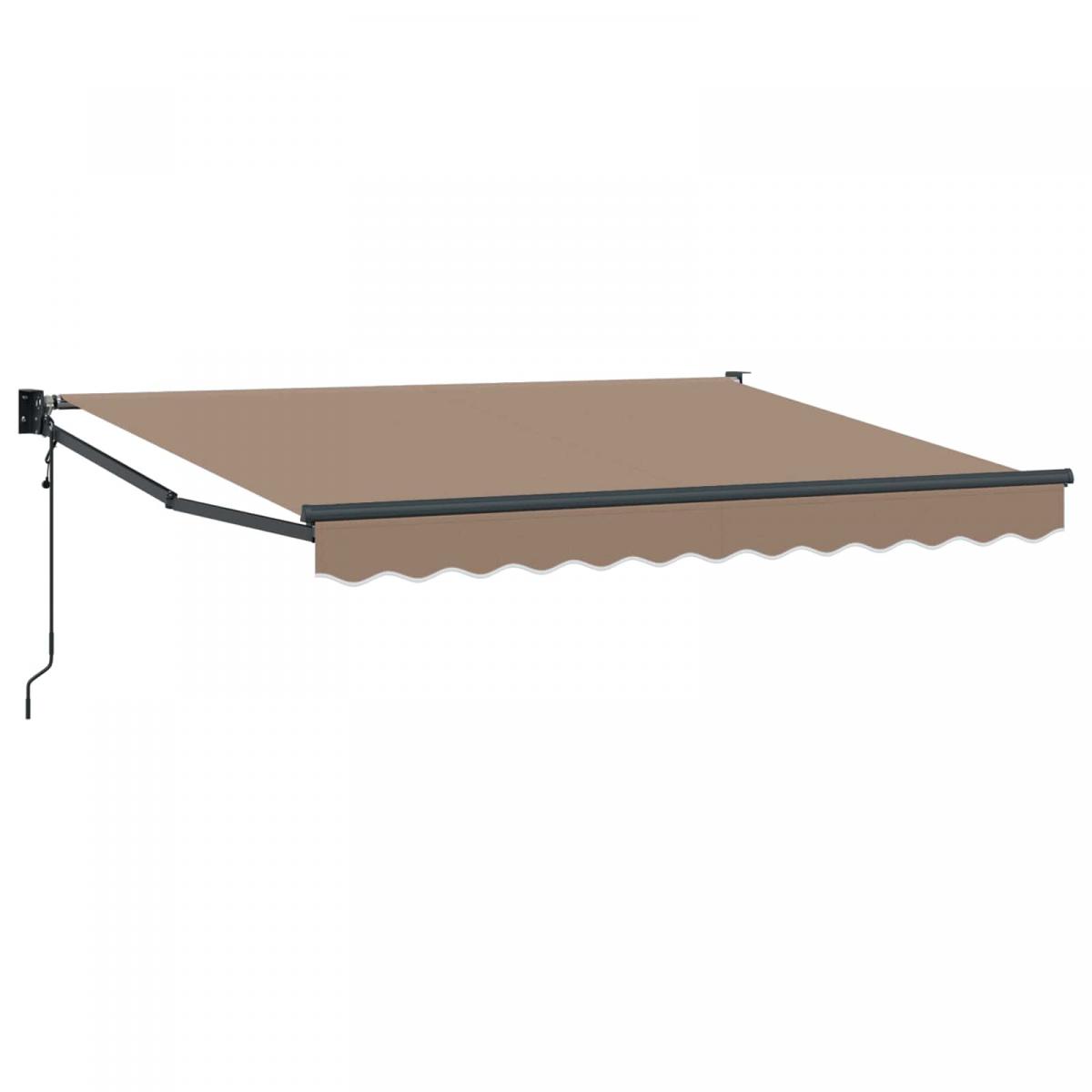 Toldo retráctil Gris Claro 300 x 250 x 165 cm Poliéster y metal