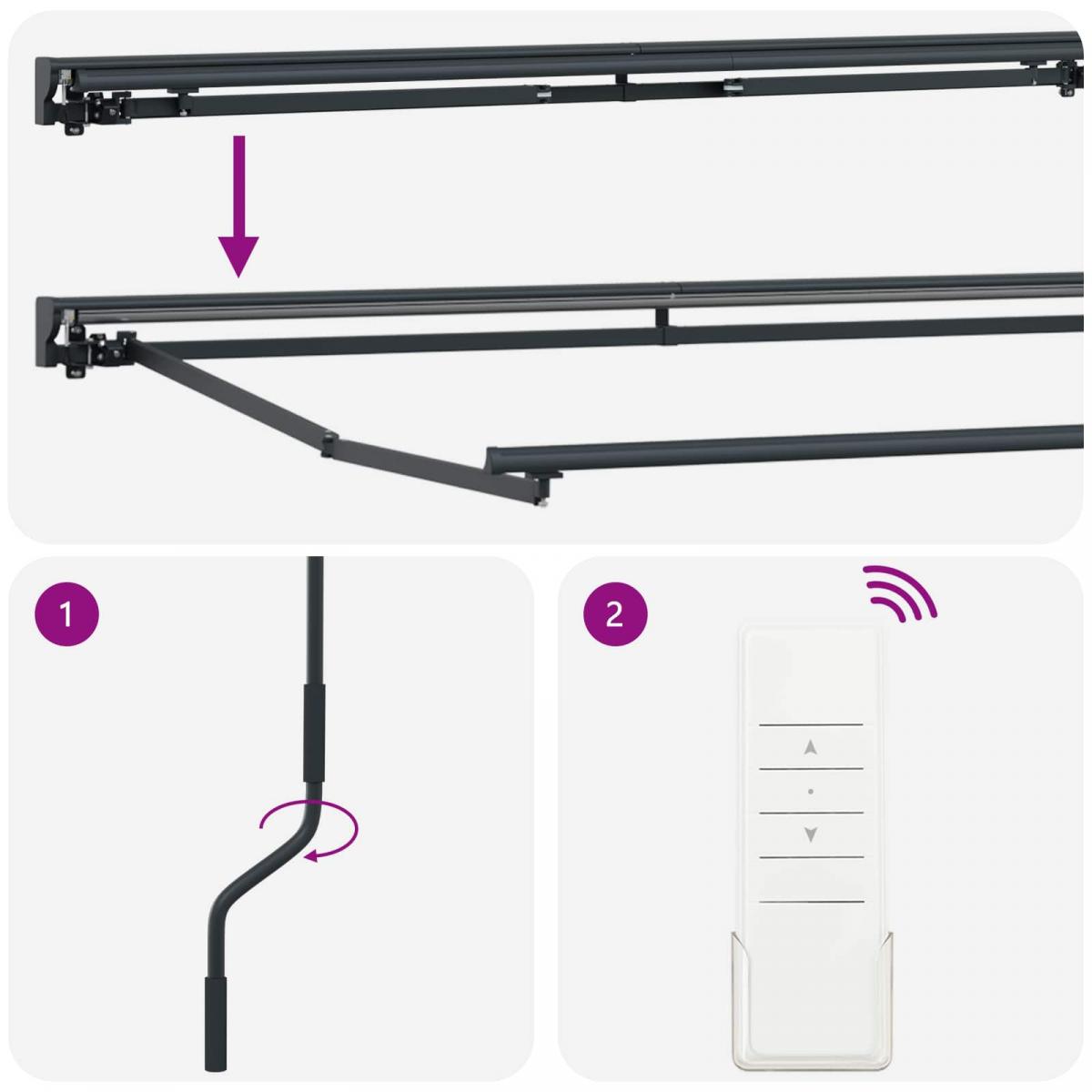 Toldo retráctil de 7 opciones
