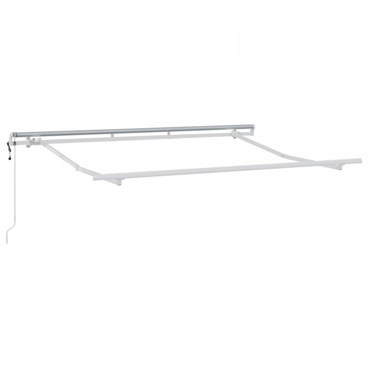 Toldo retráctil Amarillo y Naranja 300 x 250 cm Tela y Aluminio