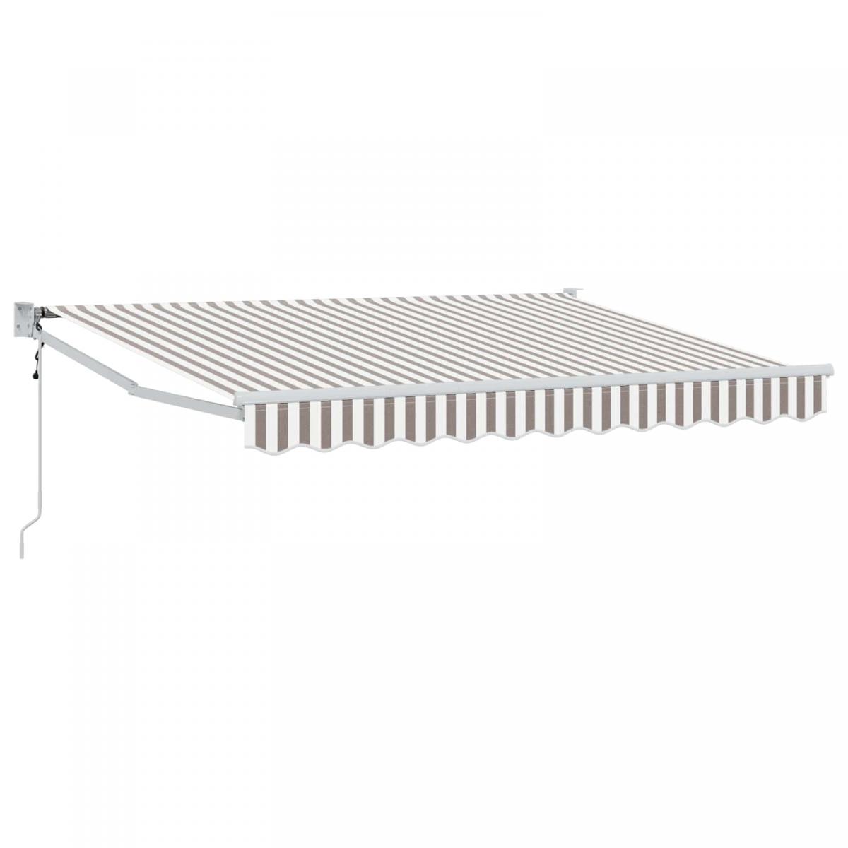 Toldo retráctil Gris Claro 300 x 250 x 165 cm Poliéster y metal