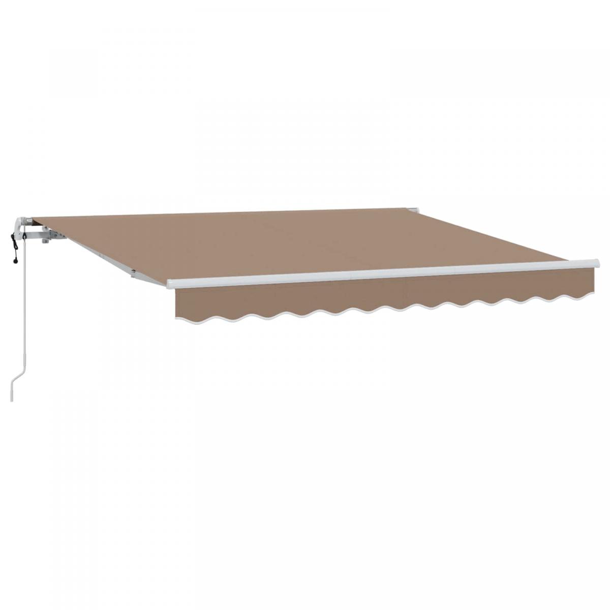Toldo retráctil Amarillo y Naranja 300 x 250 cm Tela y Aluminio