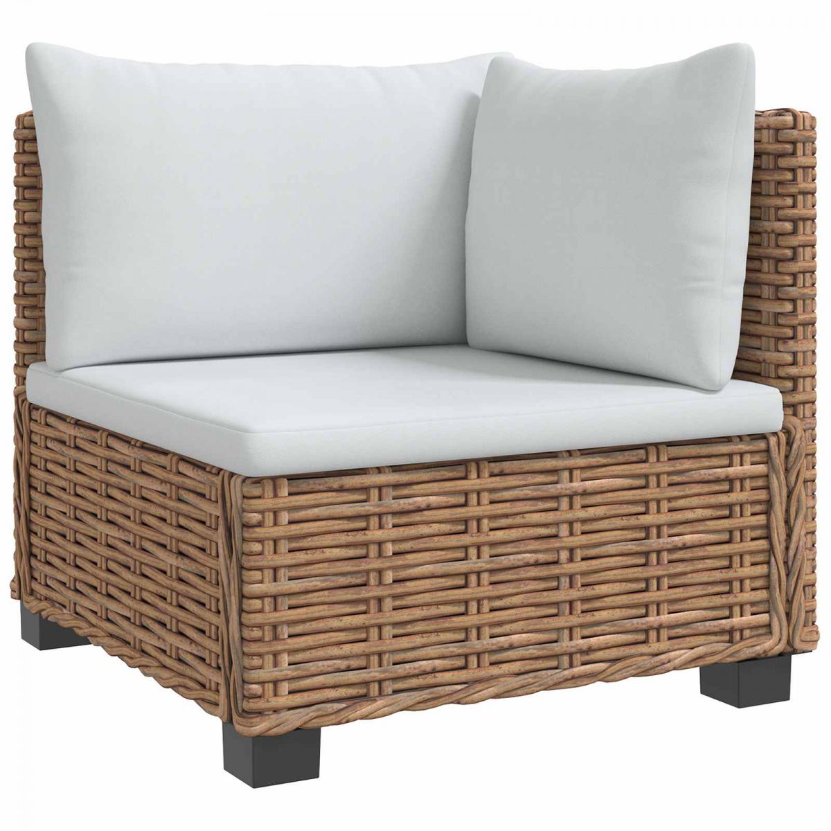 3 uds. Conjunto de Lounge de Ratan con Cojines GENDT Natural