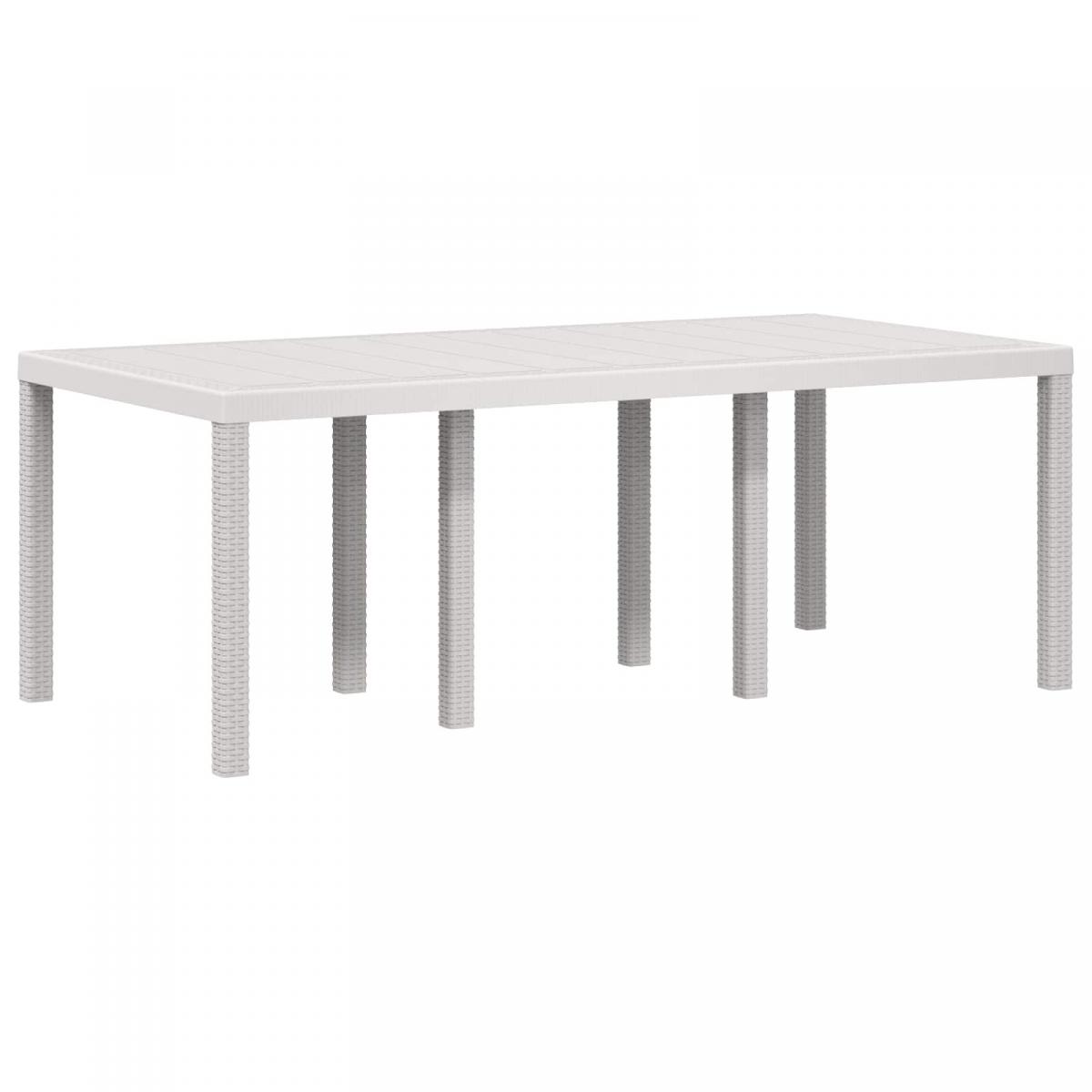 Conjunto de Comedor de Jardín 7 uds. Gris Claro y Antracita PP
