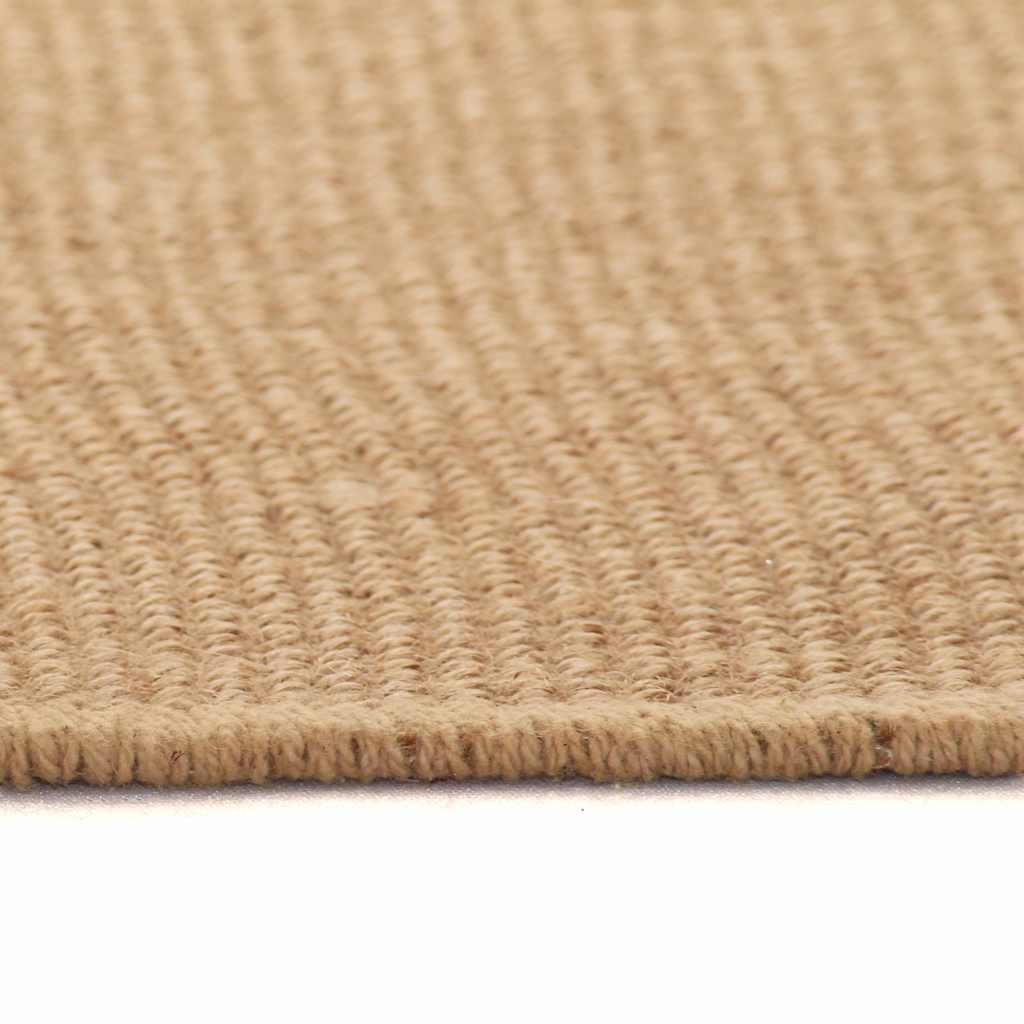 Alfombra de yute con reverso de latex color natural 160x230 cm