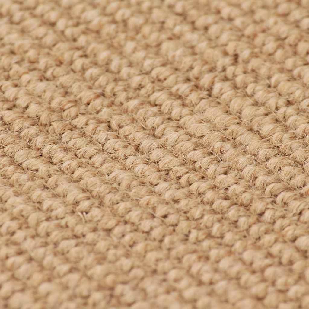 Alfombra de yute con reverso de latex color natural 160x230 cm