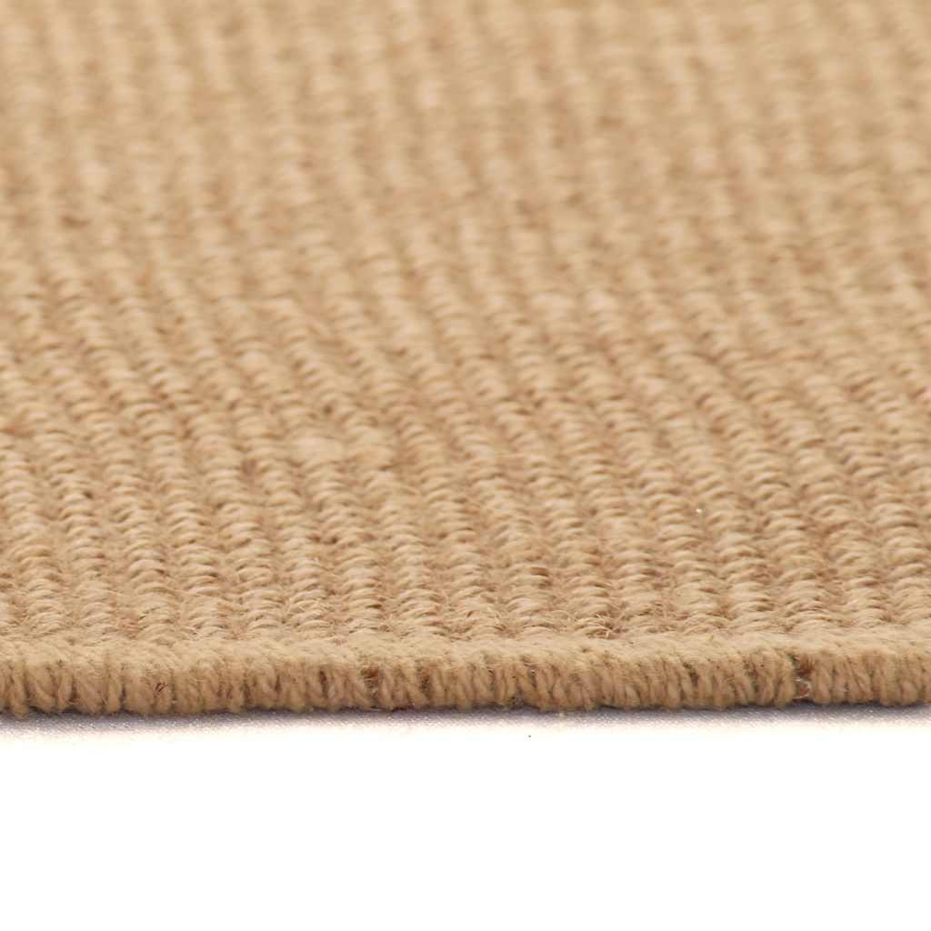 Alfombra de yute con reverso de latex color natural 160x230 cm