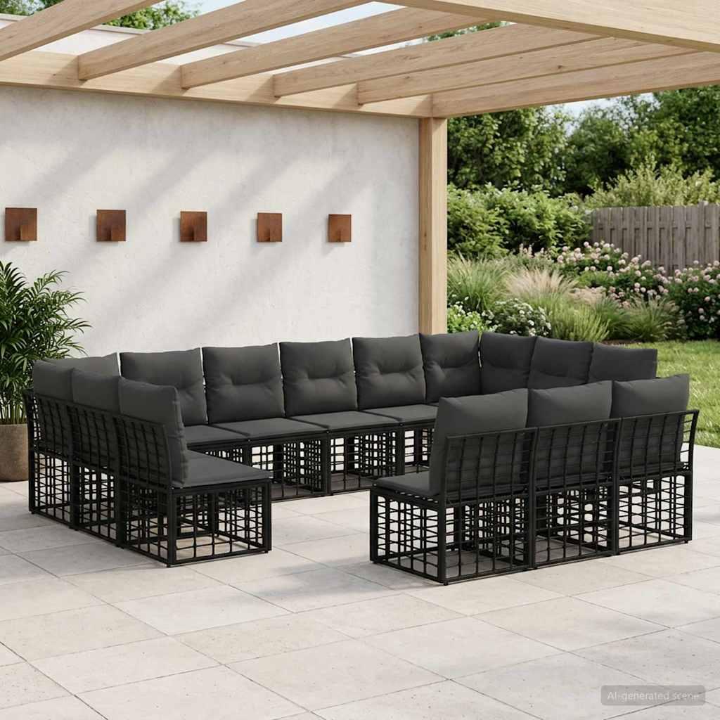 Conjunto de sofás de exterior 13 uds. 13 plaza