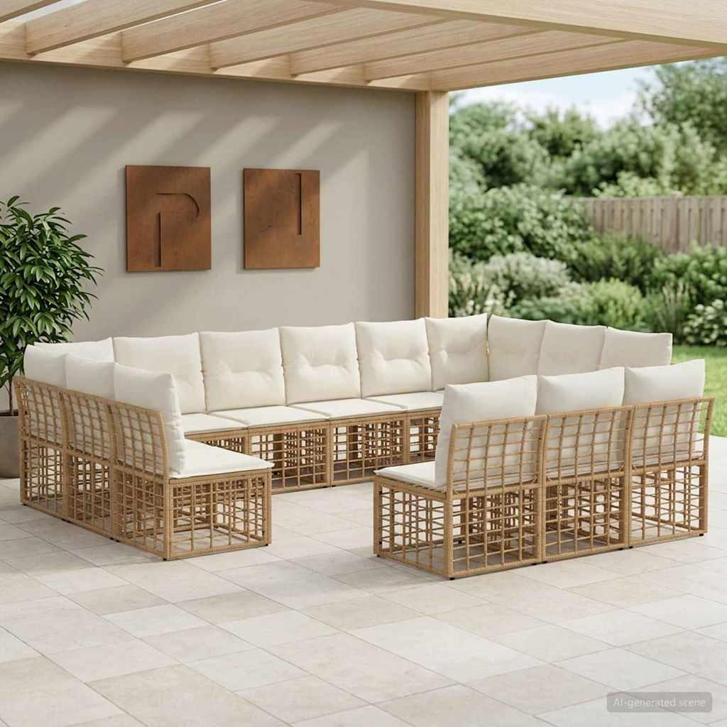 Conjunto de sofás de exterior 13 uds. 13 plaza