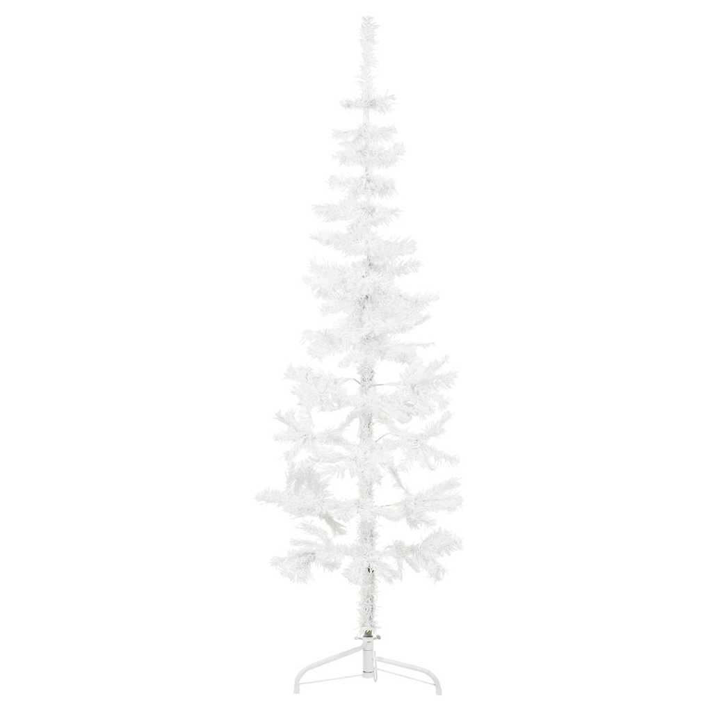 Medio árbol de Navidad artificial con soporte
