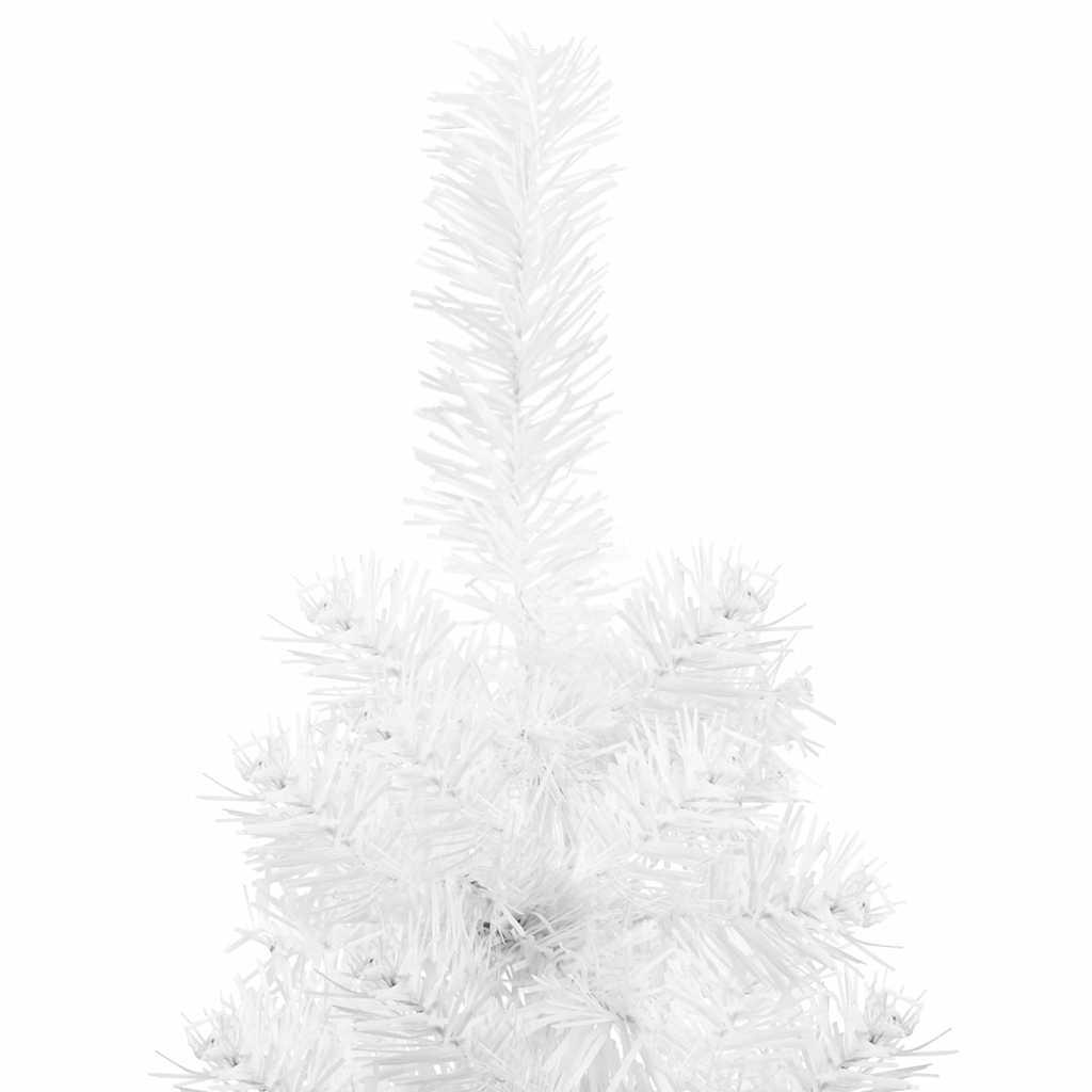 Medio árbol de Navidad artificial con soporte