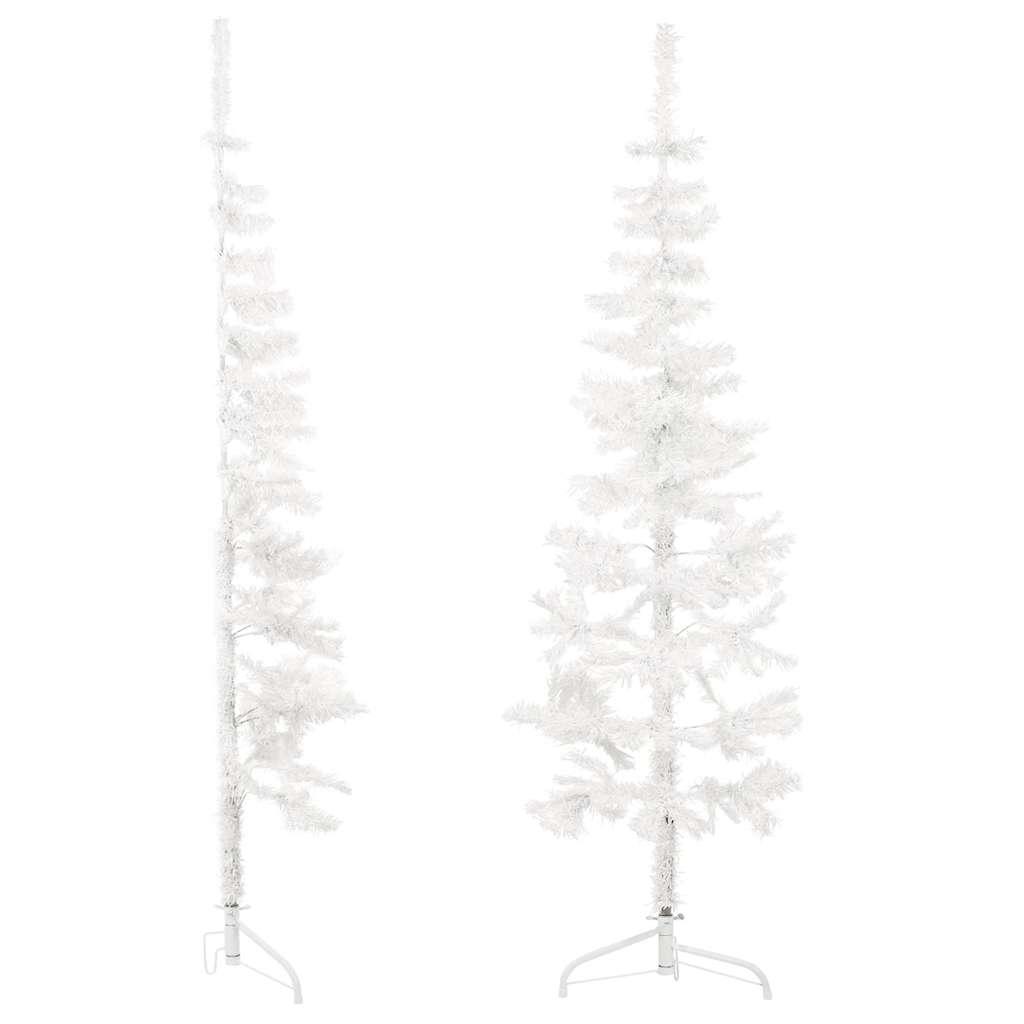 Medio árbol de Navidad artificial con soporte