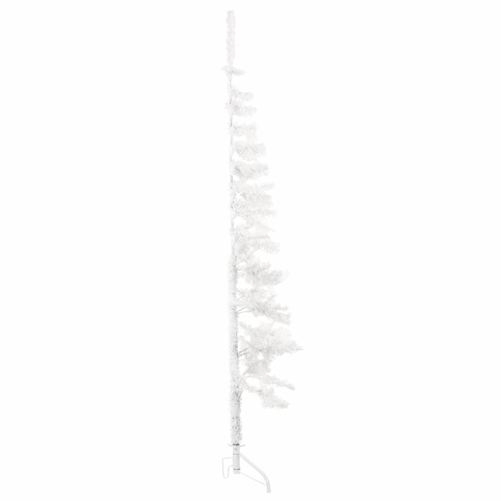 Medio árbol de Navidad artificial con soporte