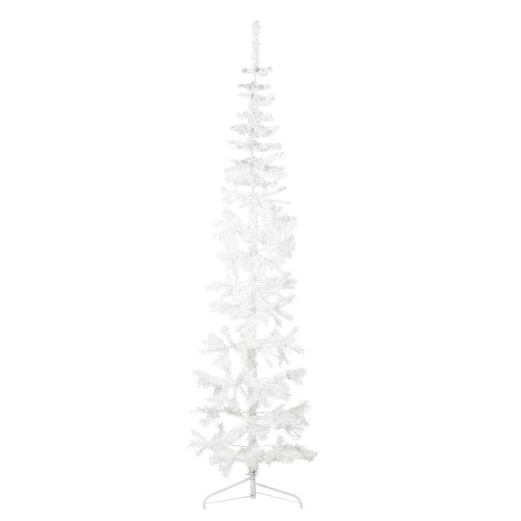 Medio árbol de Navidad artificial con soporte