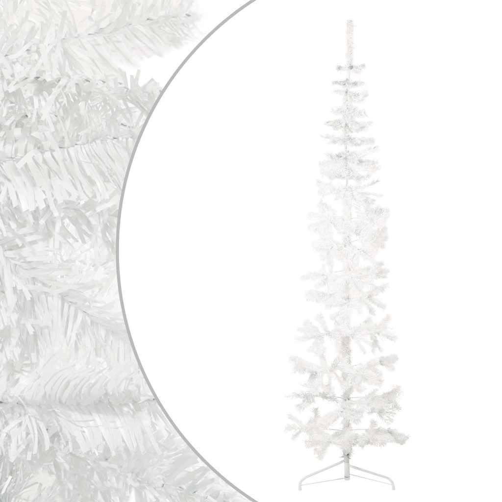 Medio árbol de Navidad artificial con soporte