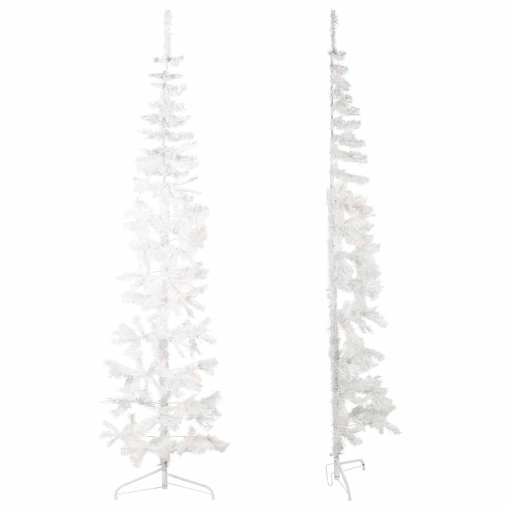 Medio árbol de Navidad artificial con soporte