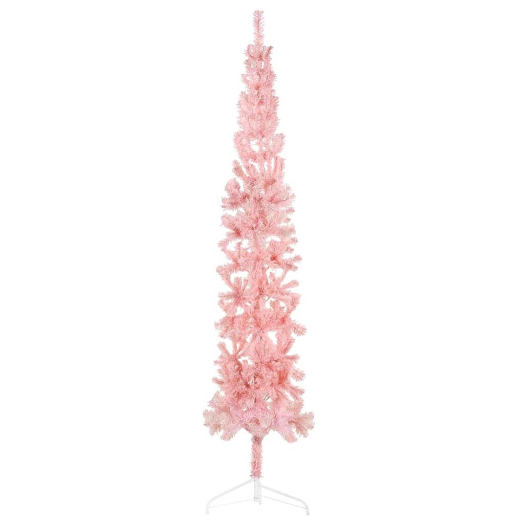 Medio árbol de Navidad artificial con soporte