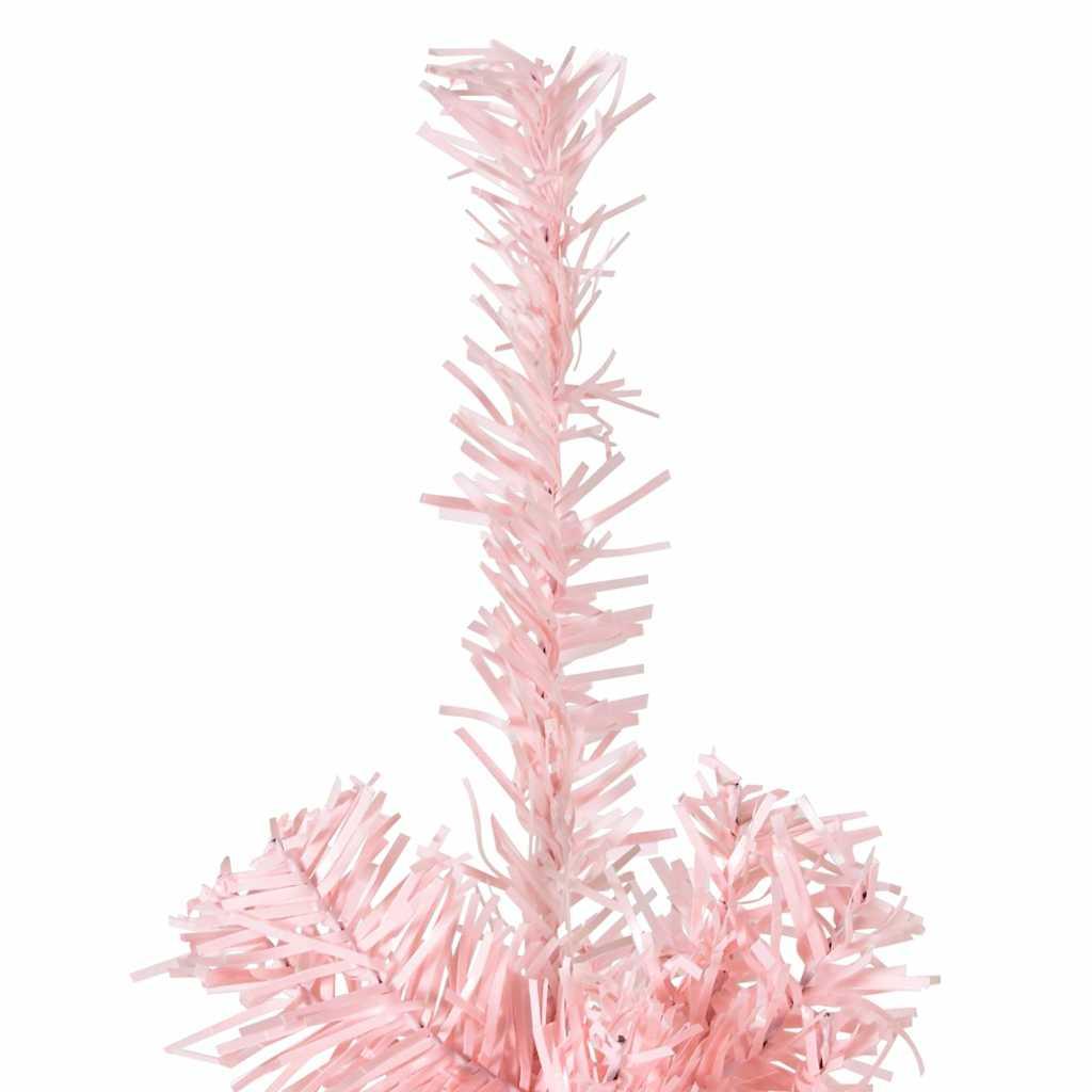 Medio árbol de Navidad artificial con soporte
