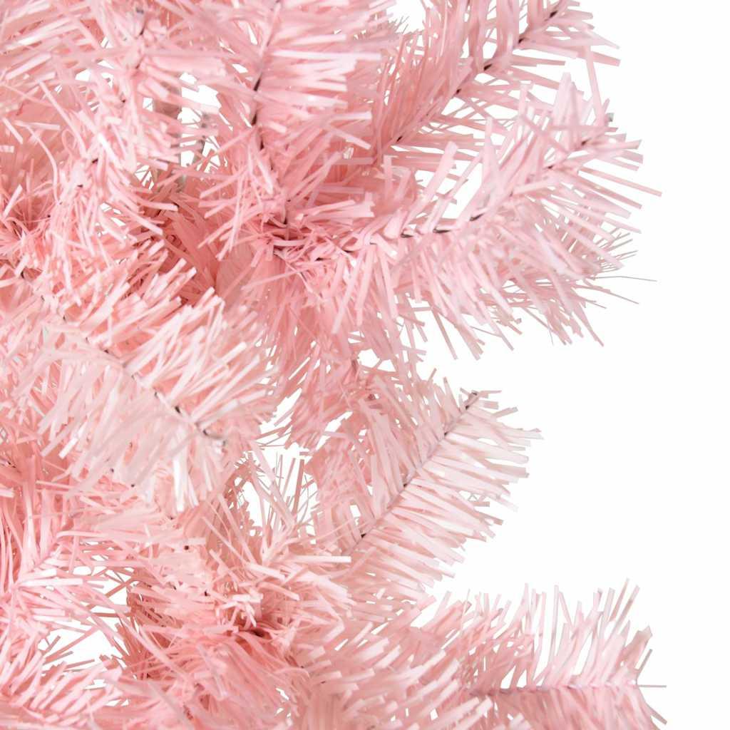 Medio árbol de Navidad artificial con soporte