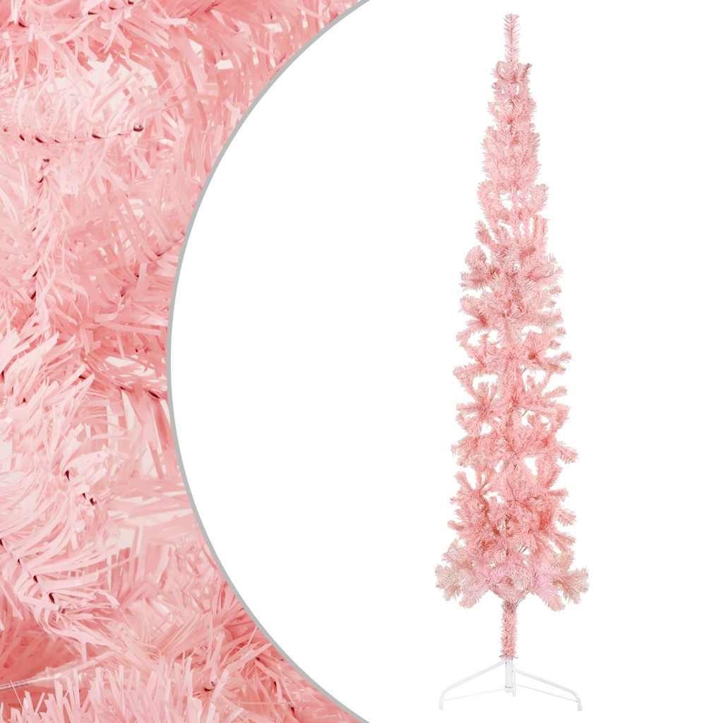 Medio árbol de Navidad artificial con soporte