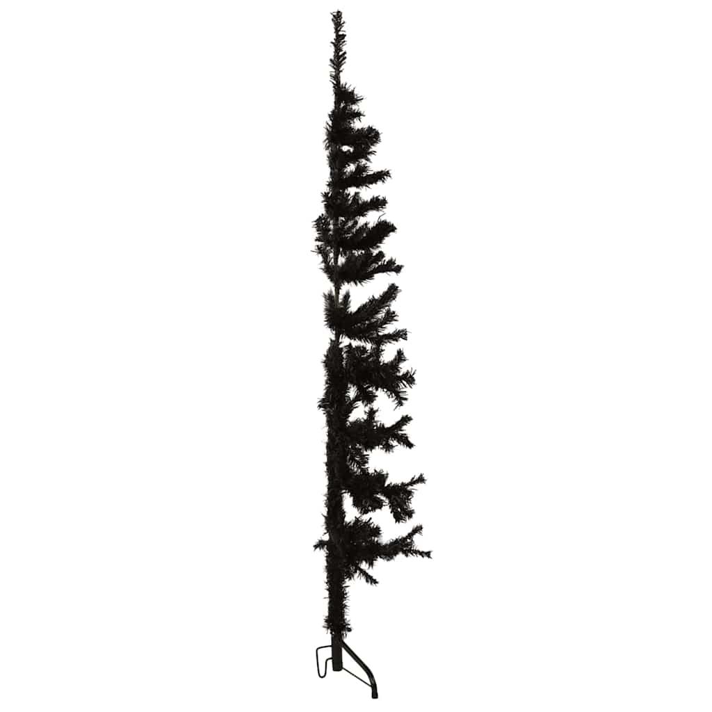 Medio árbol de Navidad artificial con soporte