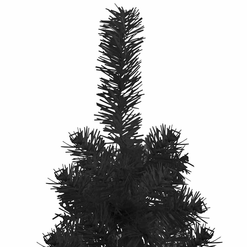 Medio árbol de Navidad artificial con soporte