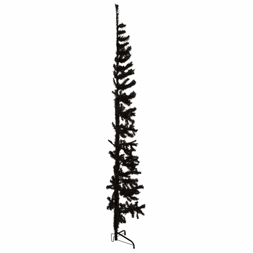 Medio árbol de Navidad artificial con soporte
