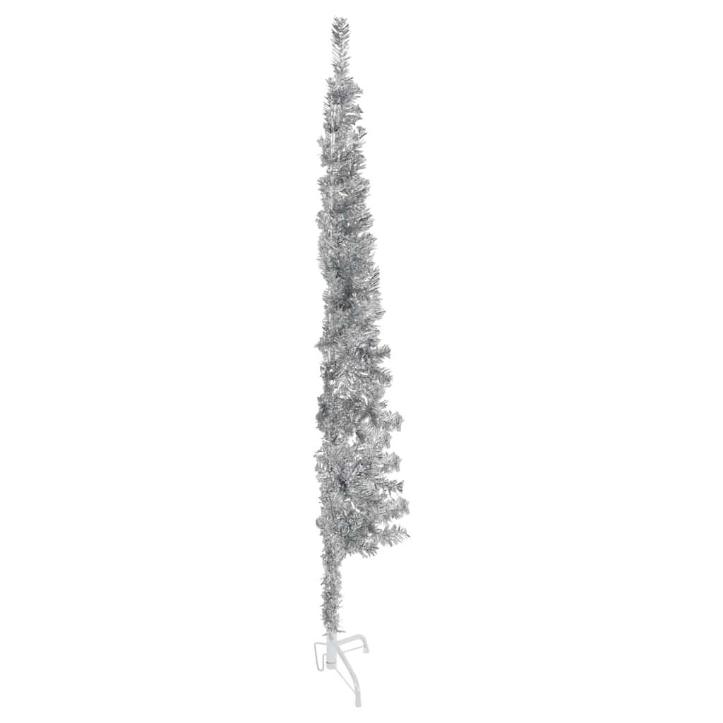 Medio árbol de Navidad artificial con soporte