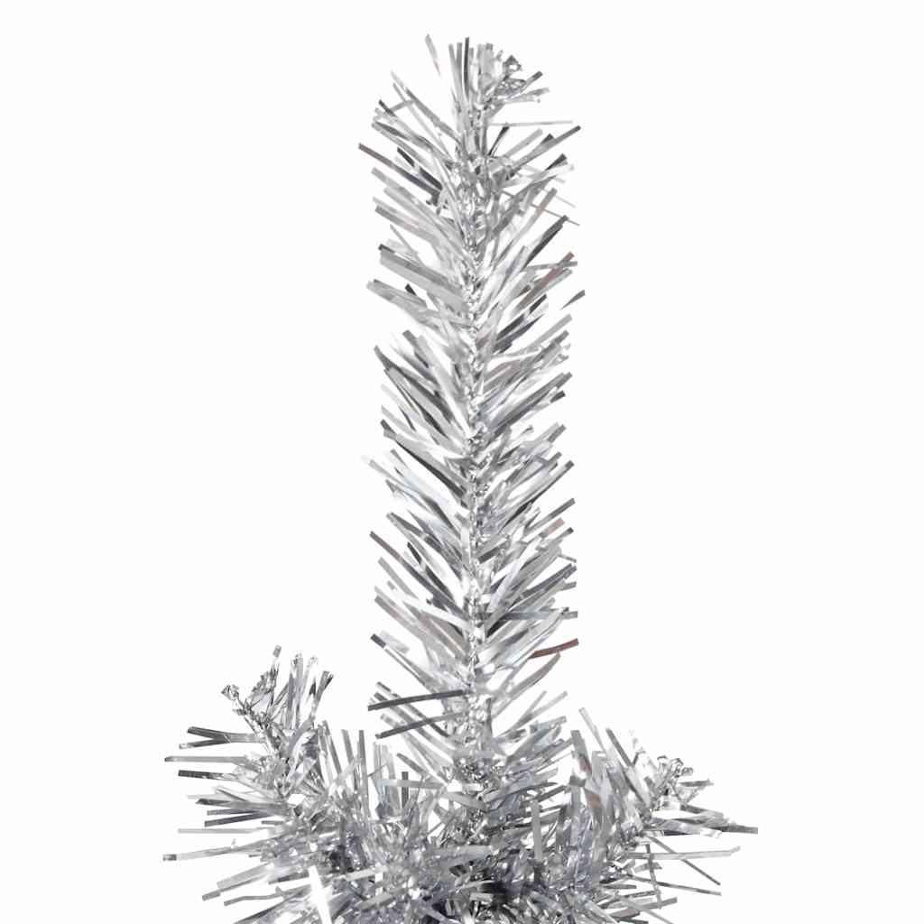 Medio árbol de Navidad artificial con soporte