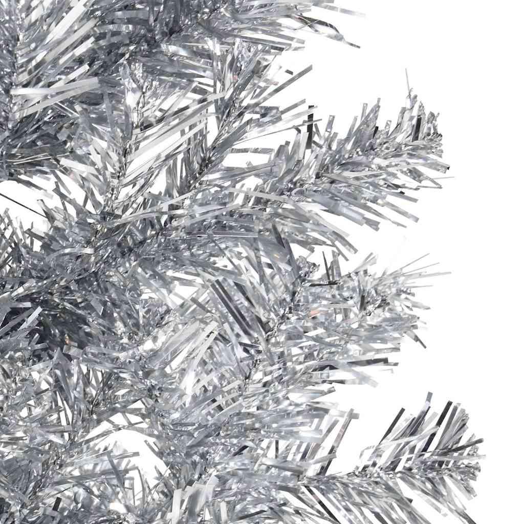 Medio árbol de Navidad artificial con soporte