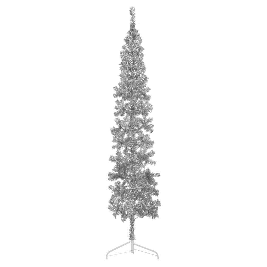 Medio árbol de Navidad artificial con soporte