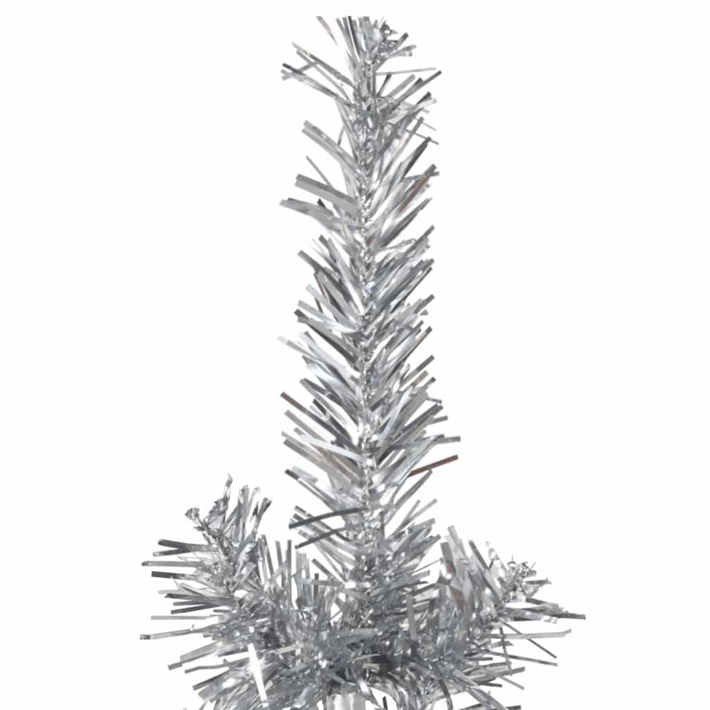 Medio árbol de Navidad artificial con soporte