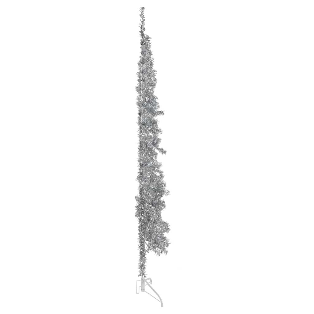 Medio árbol de Navidad artificial con soporte