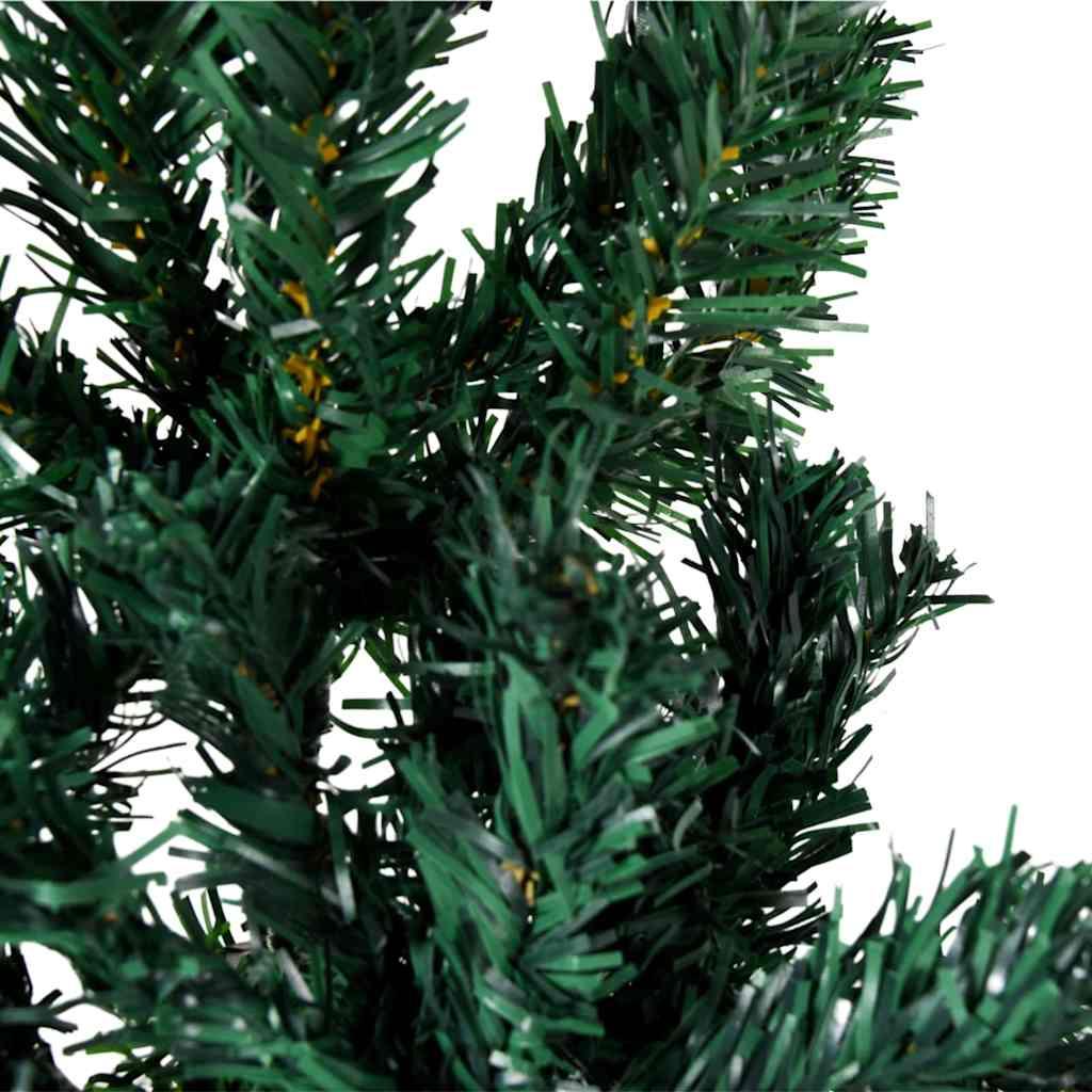 Medio árbol de Navidad artificial con soporte