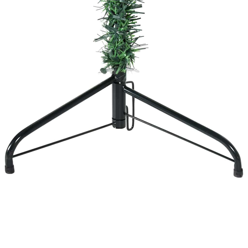 Medio árbol de Navidad artificial con soporte