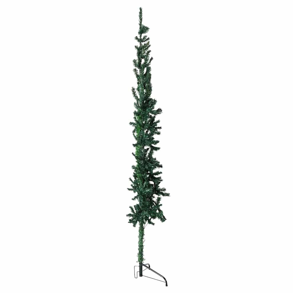 Medio árbol de Navidad artificial con soporte