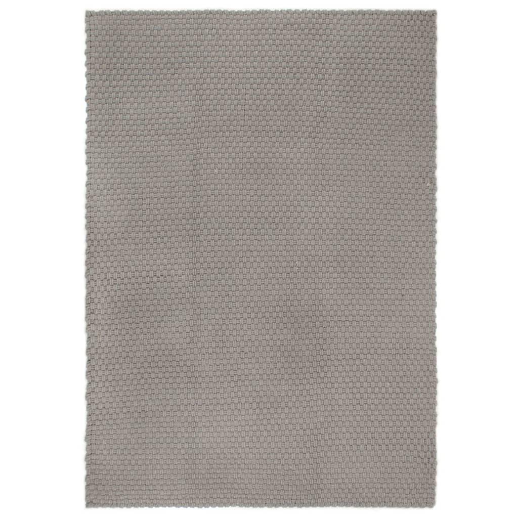 Alfombra rectangular algodón azul marino 160x230 cm