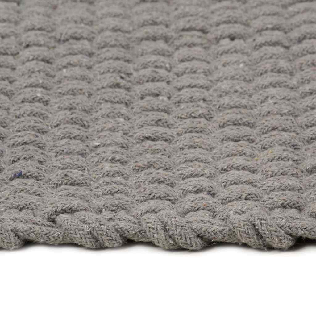 Alfombra rectangular algodón azul marino 160x230 cm