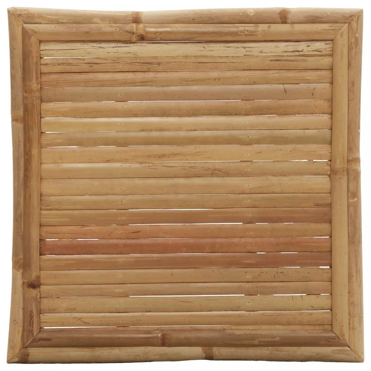 Juego de comedor de jardín plegable 3 uds. Natural Bambú