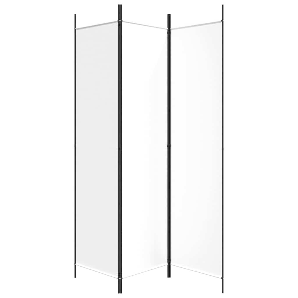 Biombo divisor de 3 paneles de tela gris antracita 120x200 cm
