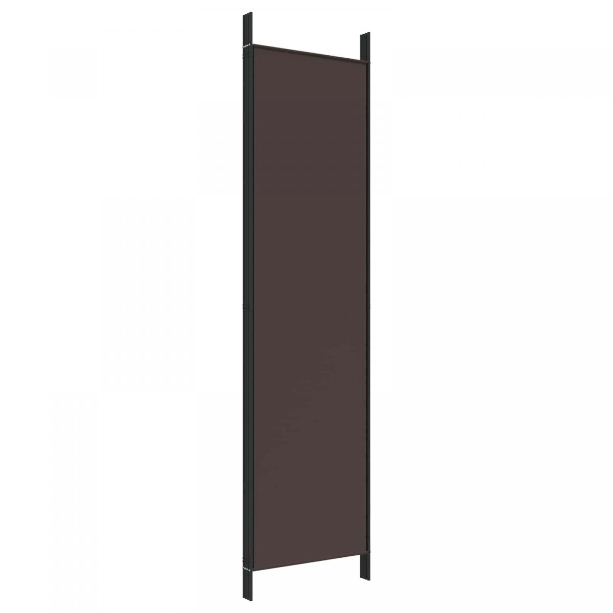 Biombo divisor de 4 paneles de tela gris antracita 200x220 cm