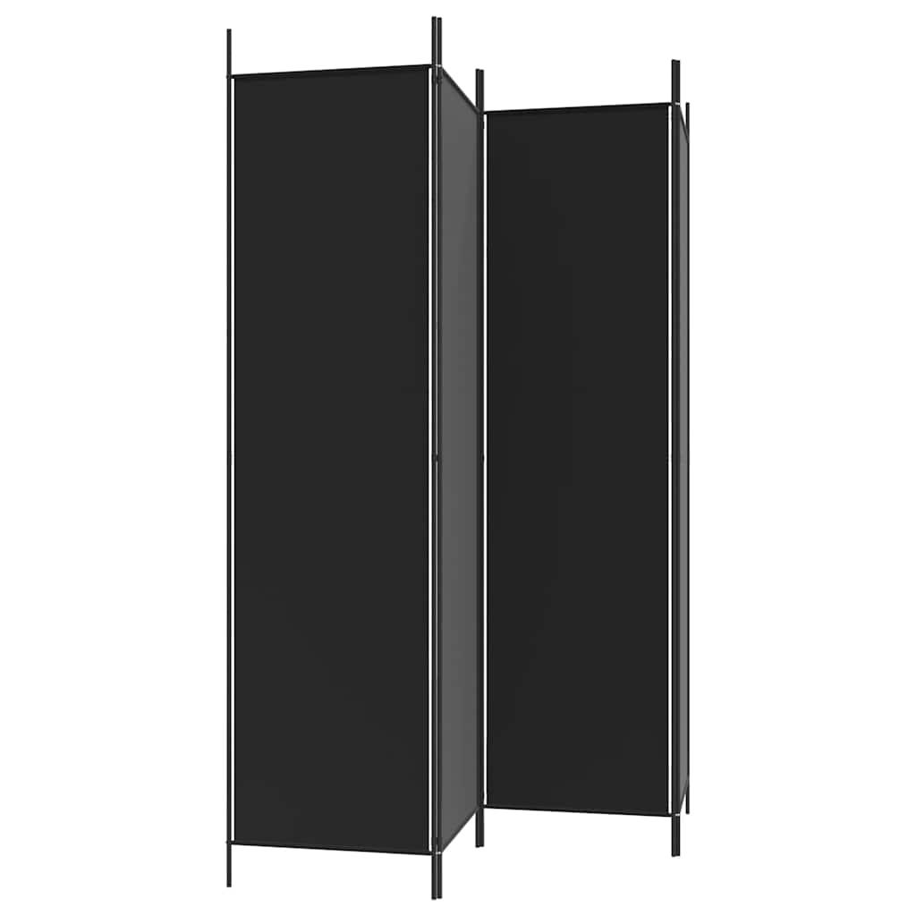Biombo divisor de 4 paneles de tela