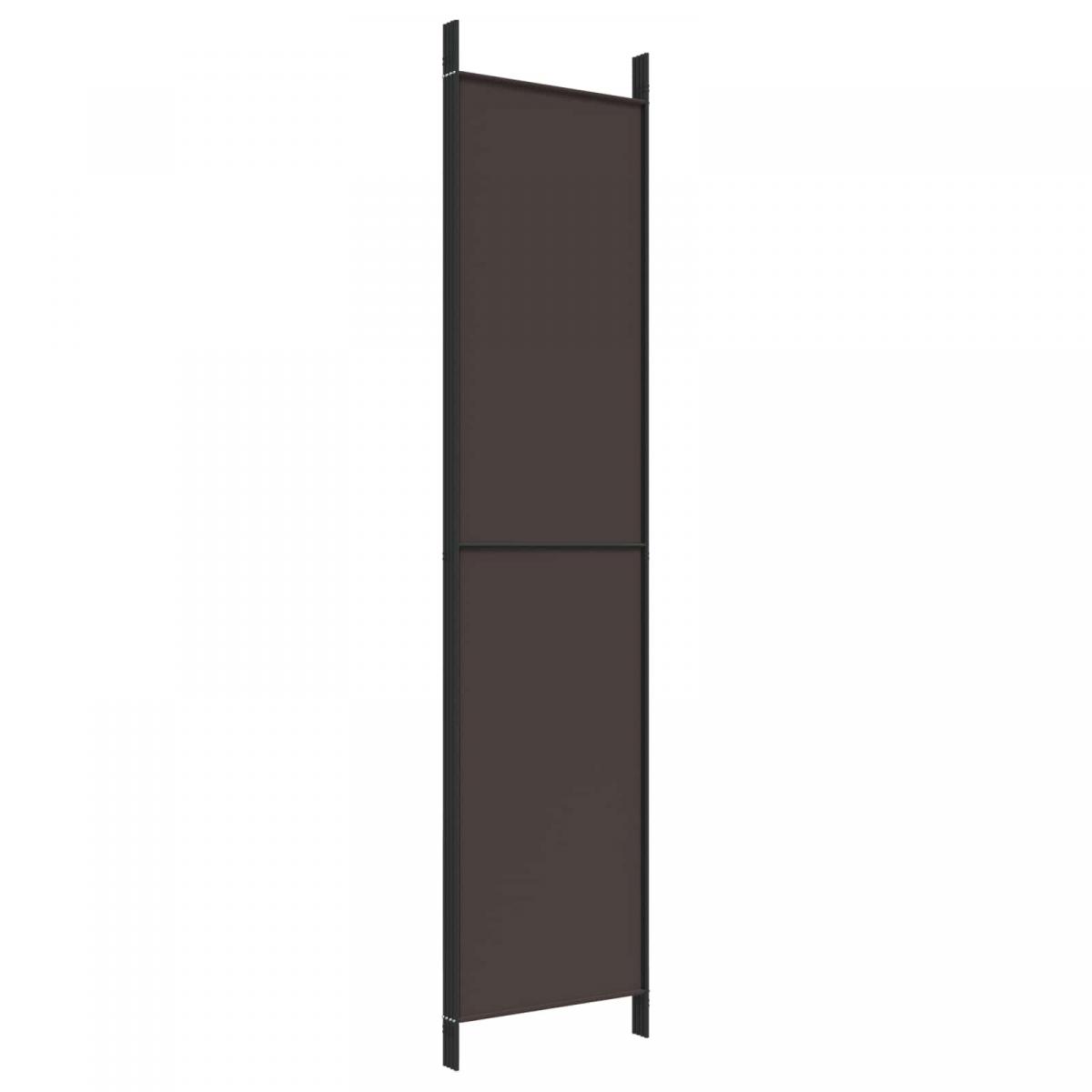 Biombo divisor de 4 paneles de tela gris antracita 200x220 cm