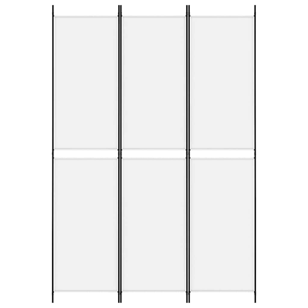 Biombo divisor de 3 paneles de tela gris antracita 120x200 cm