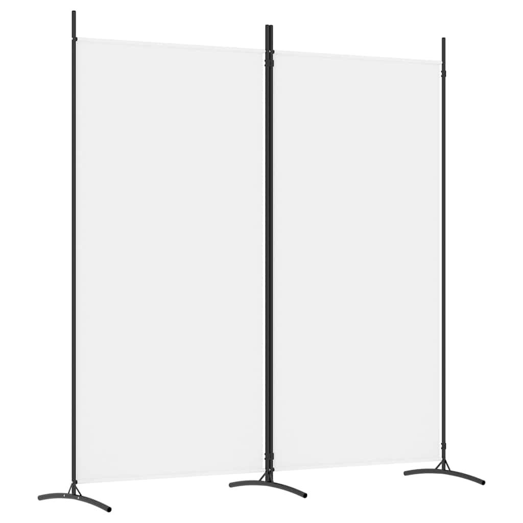 Biombo divisor de 2 paneles de tela gris antracita 175x180 cm