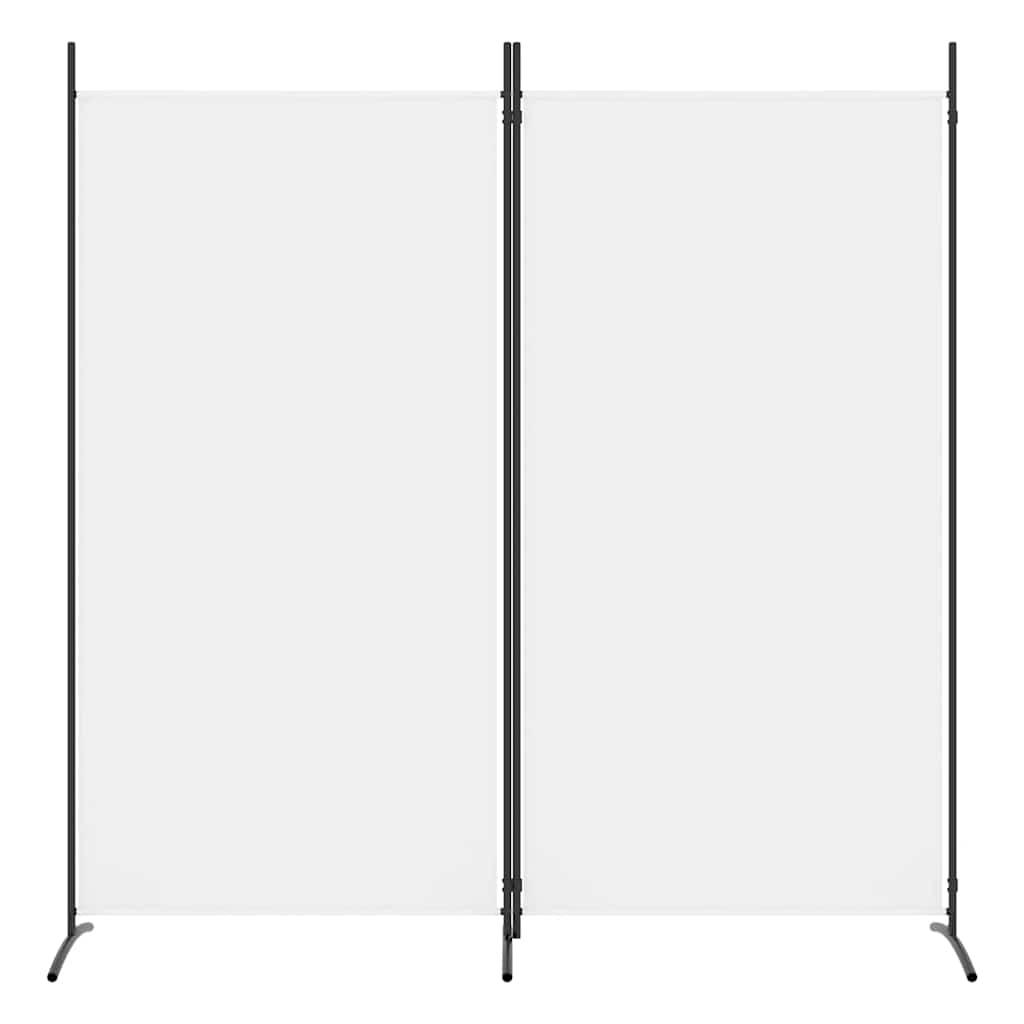Biombo divisor de 2 paneles de tela gris antracita 175x180 cm
