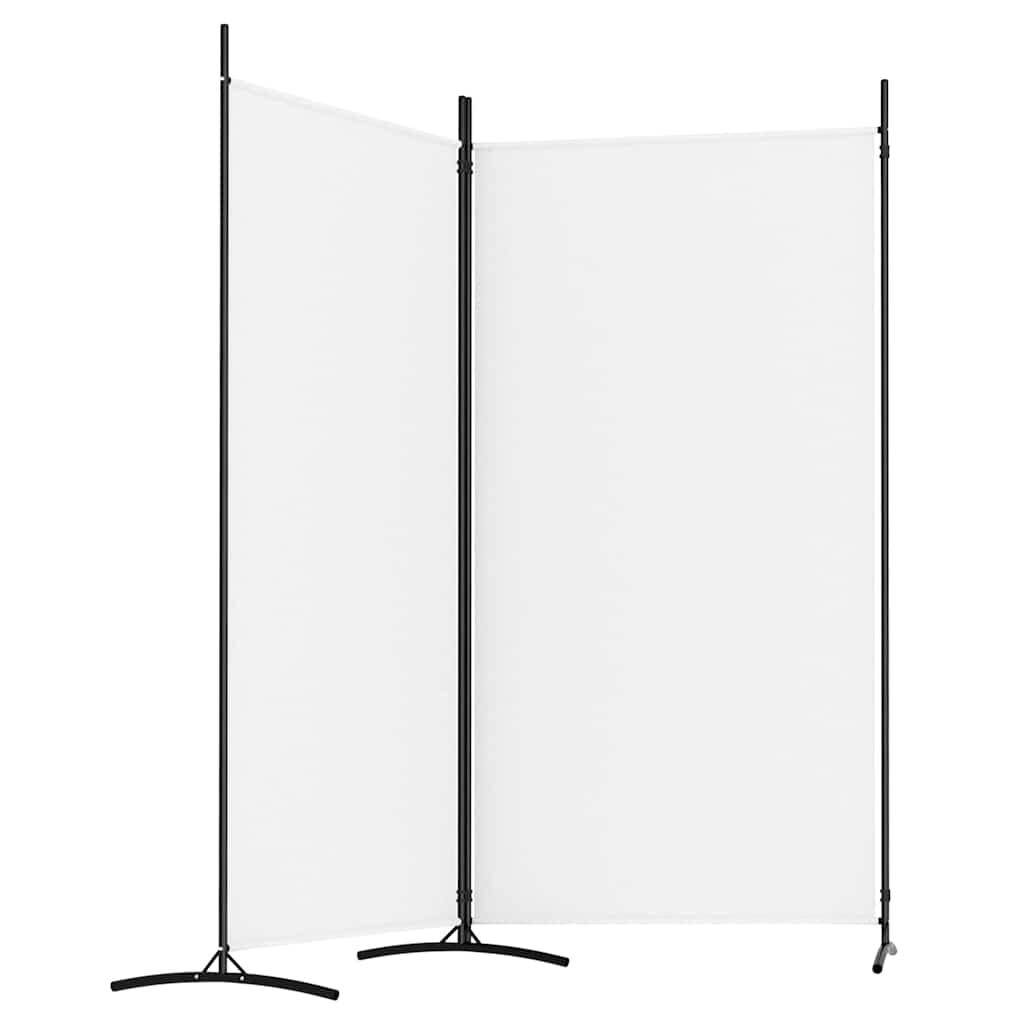 Biombo divisor de 2 paneles de tela gris antracita 175x180 cm